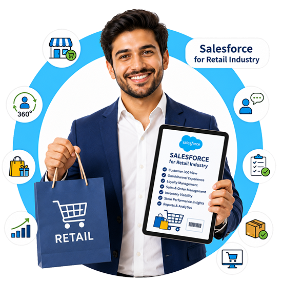Salesforce for Retail Industry illustration